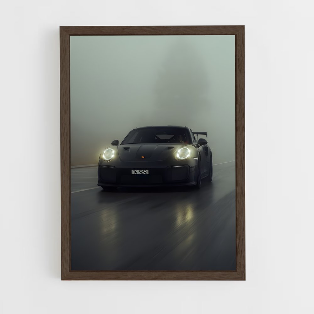 Poster Nuit Brumeuse – affiche Porsche (vue 5)